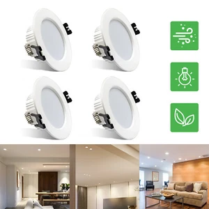4x Led Einbaustrahler Dimmbar 5W Warmweiß Neutralweiß Kaltweiß Dimmbar Spot 230V - Bild 1 von 12