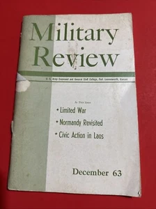 MILITARY REVIEW U.S ARMY COMMAND & GENERAL STAFF COLLEGE 1963 December War - Imagen 1 de 7