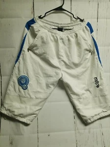 Mitre El Salvador weiß Kordelzug lange Herrenshorts Gr. Small Fútbol Salvadoreña - Bild 1 von 11