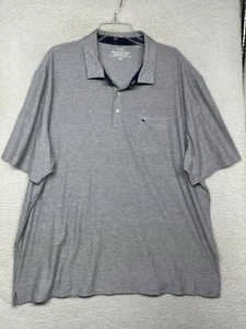 Vineyard Vines Edgartown Polo Shirt Mens XXL Blue White Stripe Jersey Deep Bay - Picture 1 of 11