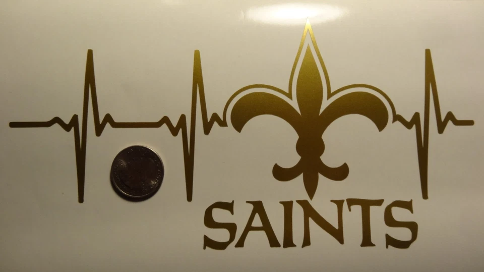 New Orleans Saints Life Gold car decal   - Image 1 of 1