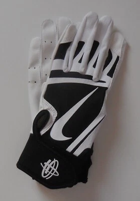 Nike Huarache Edge Batting Gloves Youth Black/White/White Small - Image 1 of 4