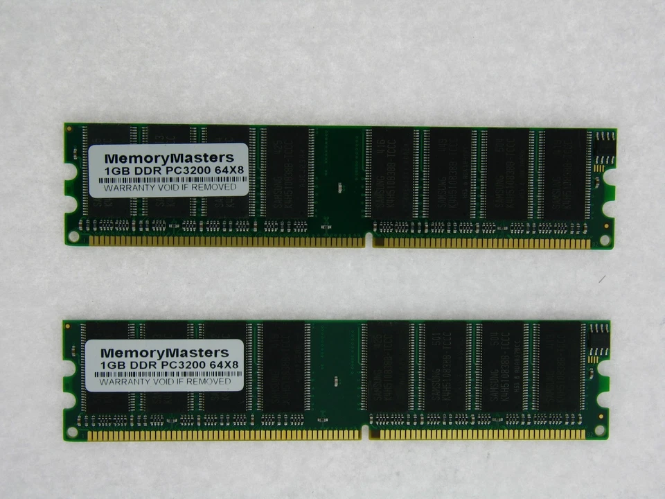 2GB 2x1GB PC3200 DDR Memory for Dell Optiplex GX260 GX270 SX270 - Image 1 of 1