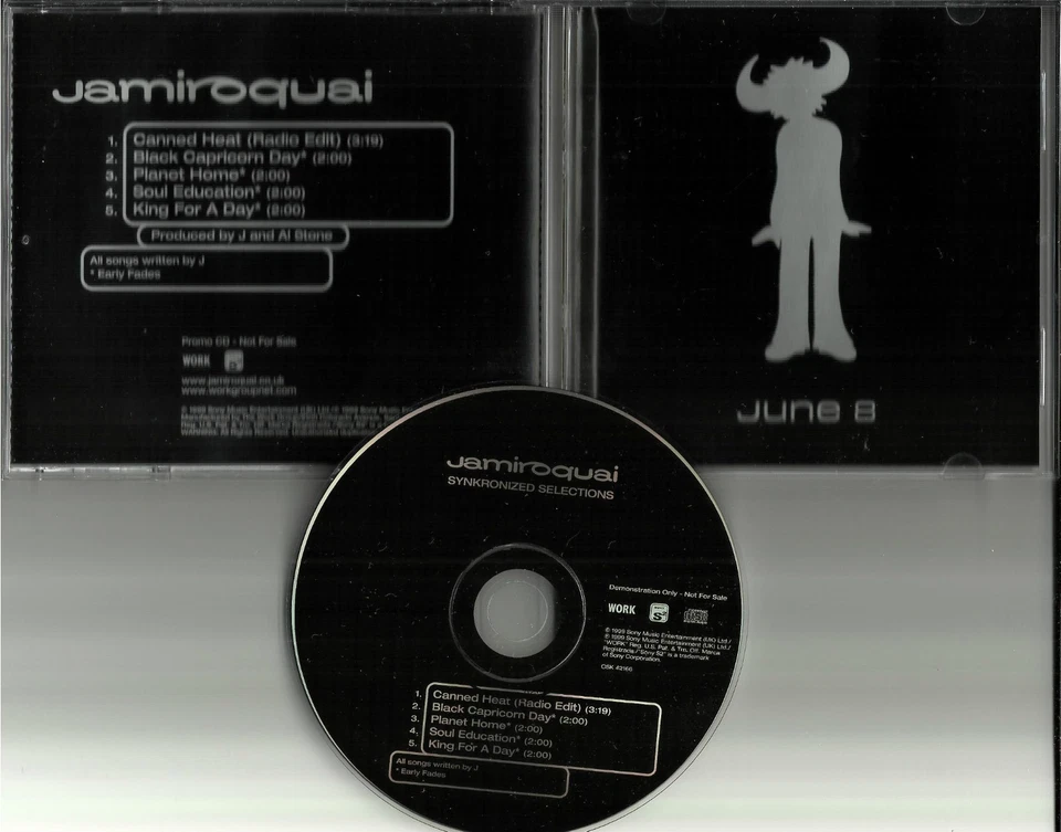 JAMIROQUAI June 8 Rare 5TRX SAMPLER w/ EARLY FADES PROMO DJ CD single OSK42166 — 第 1/1 张图片