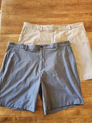 Lote De 2 Pantalones Cortos Vineyard Vines Breaker Para Hombre 42 Caqui Beige Rendimiento Chino  Foto 1 de 4