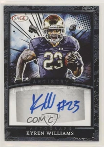 2022 SAGE Low Series Artistry Auto Kyren Williams #AART-KW Rookie Auto RC - Picture 1 of 3