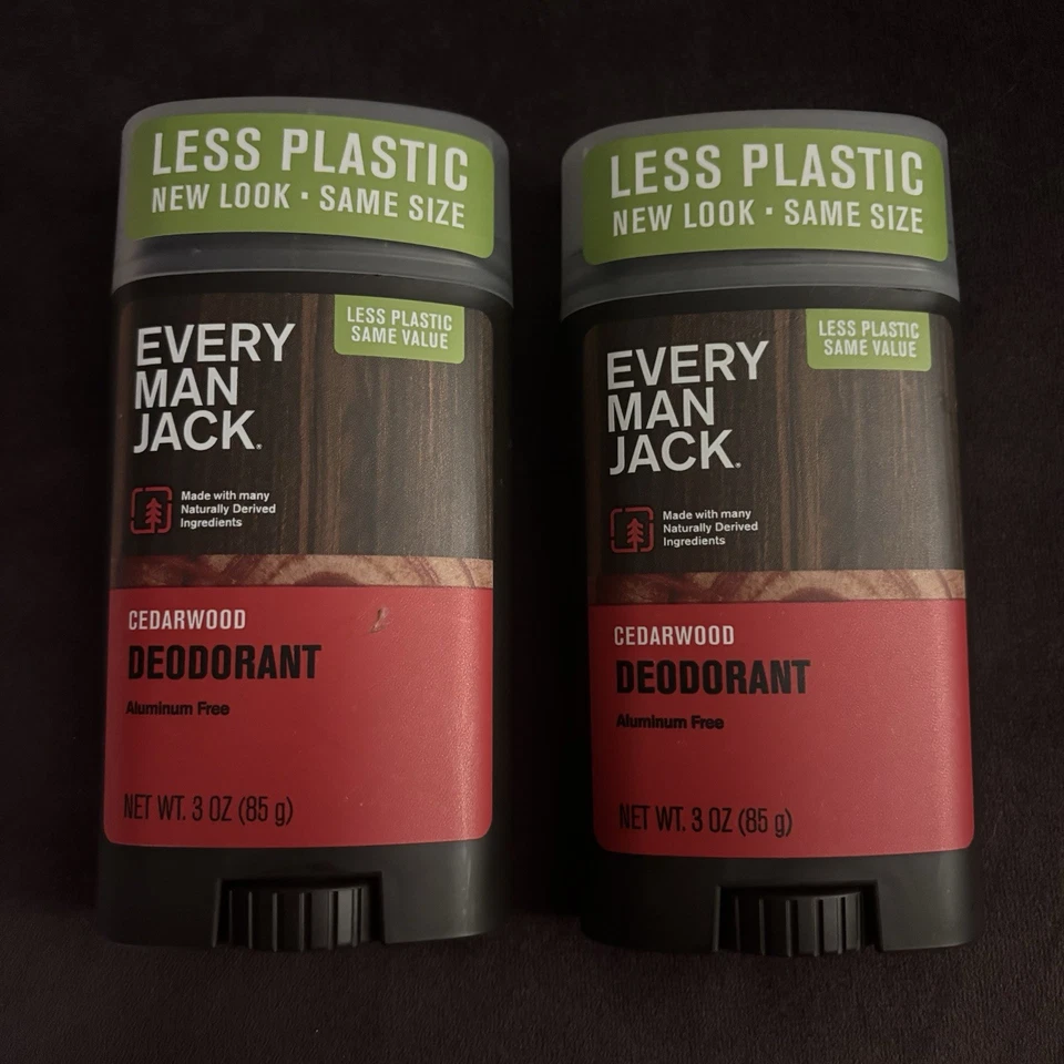 Every Man Jack Para Hombres Desodorante Natural Libre de Aluminio Madera de Cedro Paquete de 3 Onzas de 2 Foto 1 de 2
