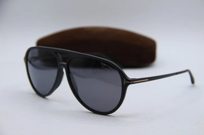 NEW TOM FORD SAMSON TF 909 02D BLACK POLARIZED AUTHENTIC FRAMES SUNGLASSES 62-12 - Image 1 of 4