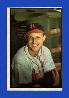1953 Bowman Set-Break No 32 Stan Musial НИЗКОКАЧЕСТВЕННЫЙ (сгибающийся) *GMCARDS* - Изображение 1 из 2