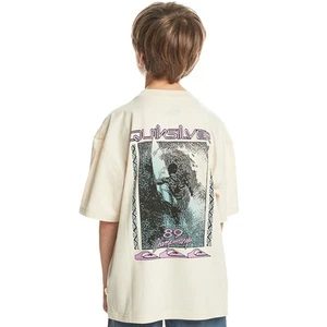 Quiksilver Kids Back Flash Short Sleeve Crew Neck Cotton T-Shirt Top Tee - Picture 1 of 7