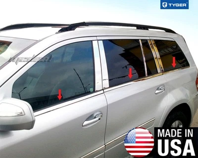 Fit 2007-2012 Mercedes Benz GL320 GL350 GL450 GL550 6Pc Window Sill Trim Overlay Foto 1 de 4