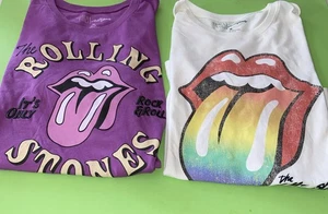 NEW! 2 Time And True Rolling Stones Tee Shirts / Medium  - Picture 1 of 4