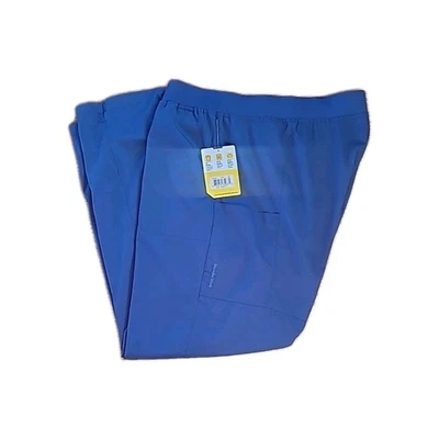 WonderWink Wonder Scrub Bottoms Pants Womens 3XL Workwear Stretch Waist Navy - Image 1 of 3