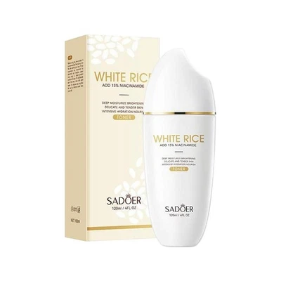 White Rice Toner Moisturizes Anti Aging and Repairs The Skin Barrier 120ml~-- - Image 1 of 4