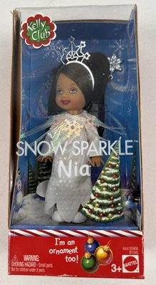 Snow Sparkle Nia - Kelly Barbie Navidad 2003 De colección Raro Nuevo en Caja Foto 1 de 4
