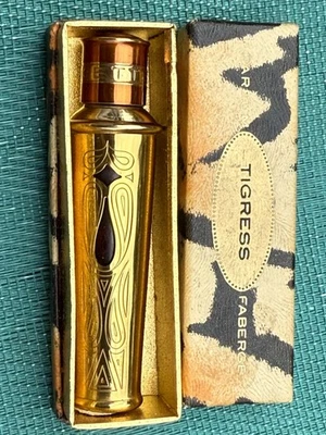 Nuevo Perfume Antiguo Fabergé Tigresa Oro One Dram De Colección Enrollado Coleccionable Foto 1 de 4