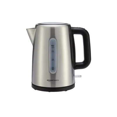 Amazon Basics Electric Stainless Steel Kettle for Tea and Coffee, B... Fast Ship - Image 1 of 4