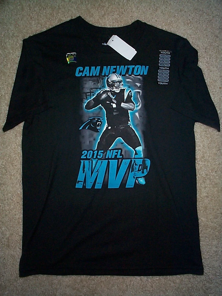 Camiseta deportiva Carolina Panthers Cam Newton NFL 2015 MVP jóvenes niños niños (L-grande) Foto 1 de 1