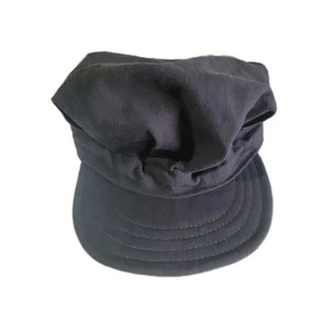 Vtg Newsboy Train Conductor Hat Medium- Large Gray RARE - Picture 1 of 7