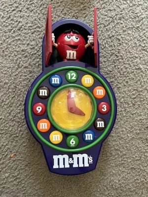 M&M’s Animated Pendulum Cookoo Wall Clock Vintage Collectible Selling for Parts - Image 1 of 4