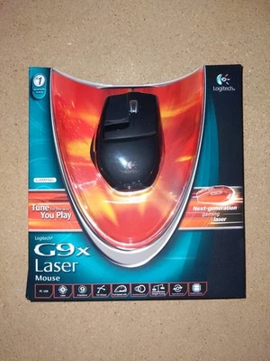 Logitech G9x  Laser Gaming Mouse. New Sealed.  Plus extra feet. - Image 1 of 2