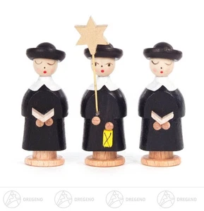 Kurrende Kurrendefiguren schwarz (3) BxHxT 2 cmx5 cmx2 cm NEU Erzgebirge - Picture 1 of 1