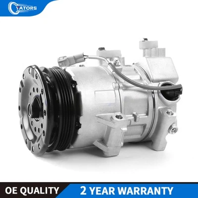 12V Air A/C Compressor 447260-1174 For Denso 5SE11C Toyota yaris 2007-2013 - Image 1 of 4