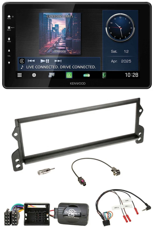 Kenwood Lenkrad Bluetooth USB DAB Autoradio für Mini (2001-2006 MOST) - Bild 1 von 4