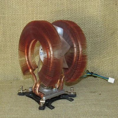 Zalman ZE1225BSM Pure Copper CPU Cooler Heatsink Fan with Bracket ~ USED???? - Image 1 of 4