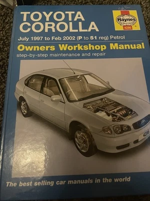 Haynes Service Repair Owners Manual Toyota Corolla 1997 - 2002 (P to 51 reg) - Image 1 of 2