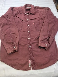 Levis Shirt Mens XL Maroon Vintage Red Tab Jeanswear - Picture 1 of 14