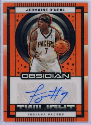 2024-25 Obsidian Jermaine O'Neal Twilight Signatures Auto Orange Flood/99 Foto 1 de 4