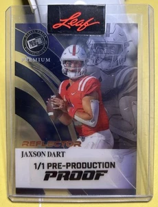 2024 Leaf Press Pass Premium Jaxson Dart Reflector Acetate 1/1 Proof - Picture 1 of 2