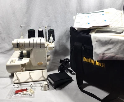 Baby Lock Evolve 8 fios Serger BLE8 com estojo de viagem e extras *FRETE GRÁTIS* - Imagem 1 de 4