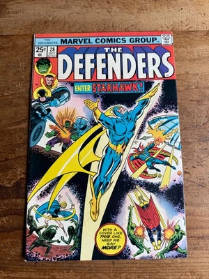 The Defenders #28 Marvel Comics 1975 1st Full Appearance of Starhawk Bronze 9 - Image 1 of 4