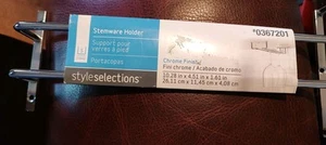 StyleSelections Stemware Holder Model #0367201 with Mounting Hardware  - Picture 1 of 4