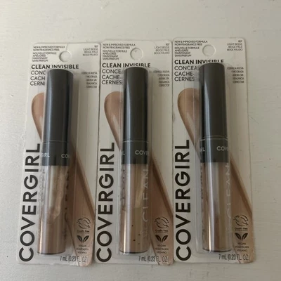 LOTE DE 3 correctores invisibles limpios Covergirl #107 beige claro NUEVO Foto 1 de 2