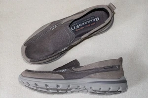 Scarpe da uomo Skechers Relaxed Fit Memory Foam taglia US 12 slip in MARRONE - Foto 1 di 12