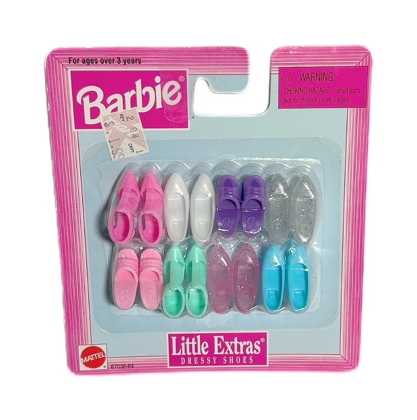Barbie Ken Doll Little Extras Cool Shoes 6 Pairs Mattel 1998 NRFC