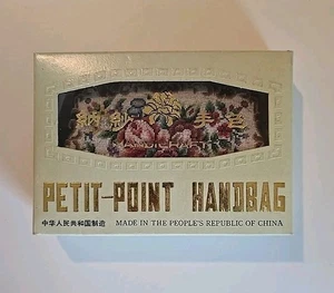 Neu im Karton Vintage Petit-Point Nadelspitze Handtasche Kleingeldbörse - Bild 1 von 6