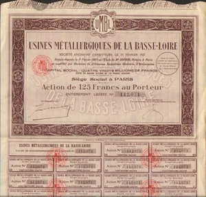 Usines MÉTALLURGIQUES de la BASSE-LOIRE (P) - Imagen 1 de 1