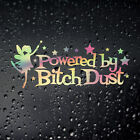 Powered By Bitch Dust Gold Oil Slick Sticker Funny Car Sticker - Princess Lgbt