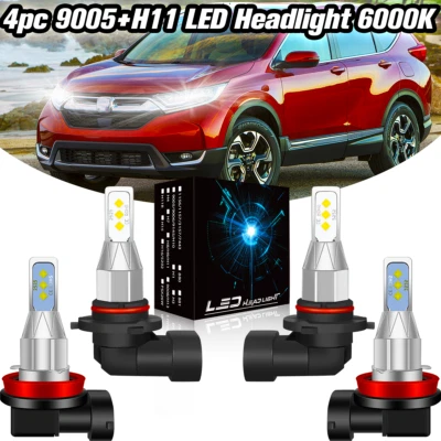 For Subaru Forester 2009-2018 LED Headlight High Low Beam Bulbs Combo White kit - image 1 of 4