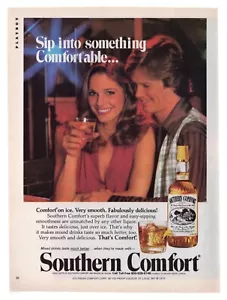 Stampa rivista vintage anni '70 annuncio SOUTHERN COMFORT coppia sexy liquore mancave v2 - Foto 1 di 1