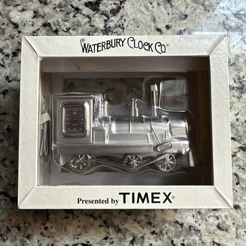 WATERBURY CLOCK CO. PRESENTED BY TIMEX MINI TRAIN Unopened Original Box Cover