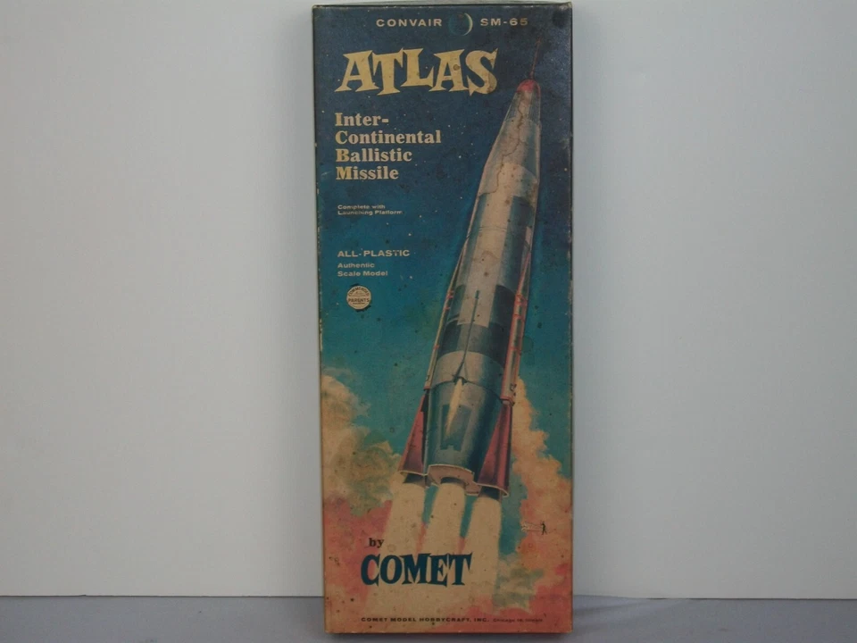 Comet 1/115 Scale Convair SM-65 Atlas Missile w/Launching Platform - Image 1 of 1