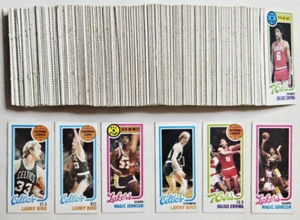 1980-81 Topps (264) Juego de cartas de un solo panel con Larry Bird & Magic Johnson novato - Imagen 1 de 5