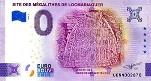 UENN / SITE DES MEGALITHES DE LOCMARIAQUER / BILLET 0 € / 0 EURO-SCHEIN / 2023-1 - Picture 1 of 1