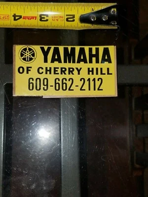 Pegatina vintage original Yamaha of Cherry Hill NJ motocicleta motocross B32 Foto 1 de 2