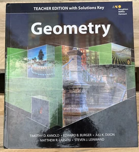 Geometry Teacher Edition with Solution Key ISBN 9780544385825 - Picture 1 of 5